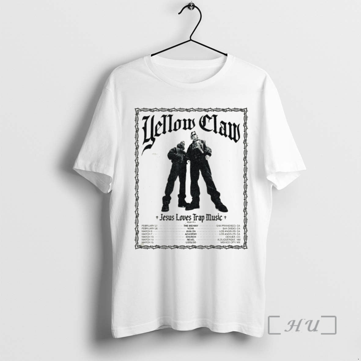 Officials Yellow Claw Jesus Loves Trap Music Tour 2026 T-Shirts, Hoodie, Sweatshirt | DripVista.com
