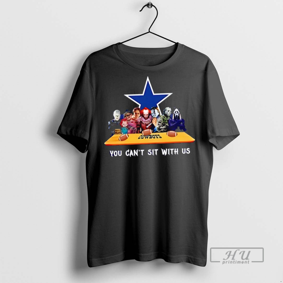 Officials You Cant Sit With Us Cowboys Football Horror Movies Halloween T Shirts Sweatshirt Hoodies