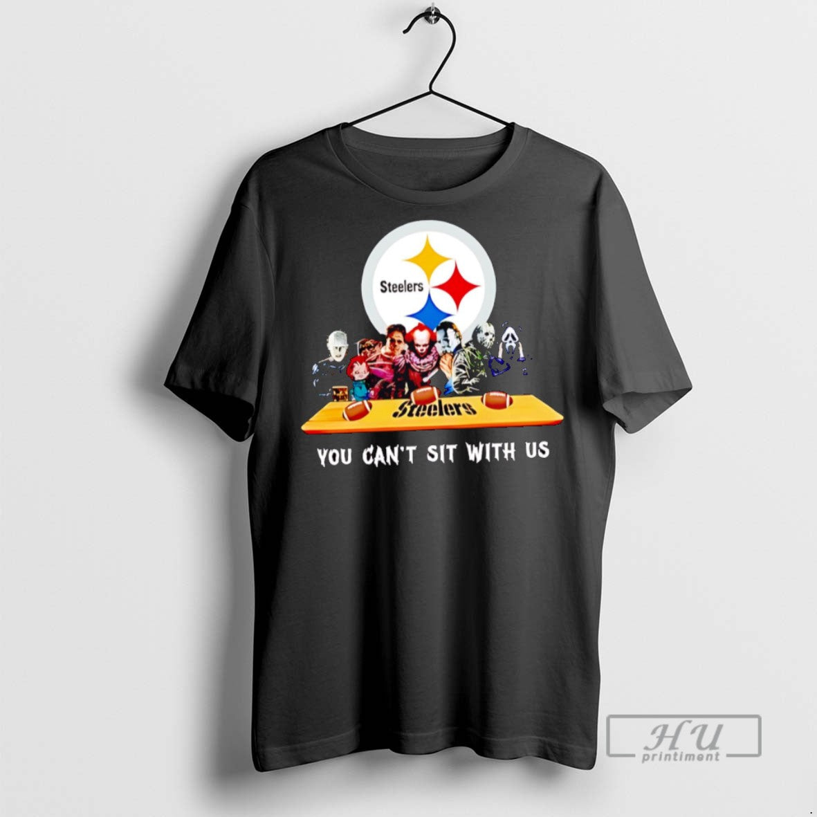 Officials You Cant Sit With Us Steelers Football Horror Movies Halloween T Shirts Sweatshirt Hoodies