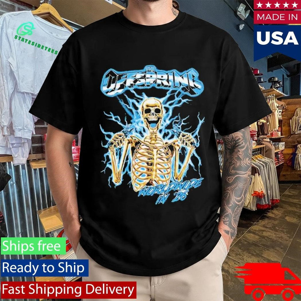 Offspring Spark Plug Skeleton 2026 Tour Shirt