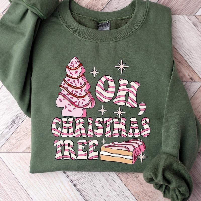 Oh Christmas Tree Crewneck Sweatshirt, Hoodie, T-shirt, Cute Christmas Gifts | DripVista.com