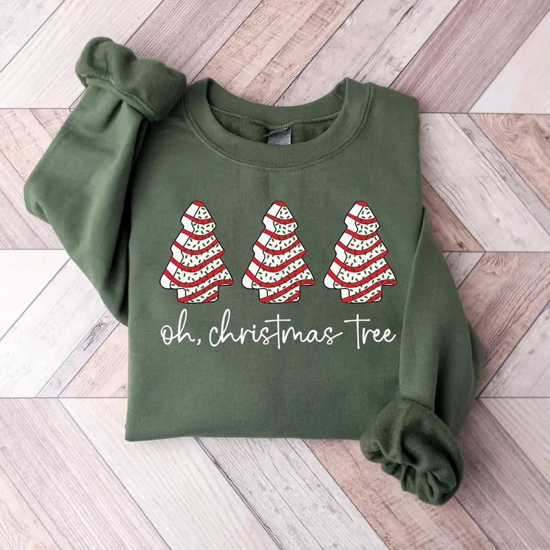 Oh Christmas Tree Sweatshirt, Christmas Sweatshirt Funny, Sweashirt, Hoodie, Unisex Shirt Menswear Tops