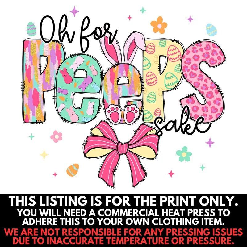 Oh For Peeps Sake Print - PRINT ONLY 'NLB' T-Shirts, Hoodie, Sweatshirt | DripVista.com