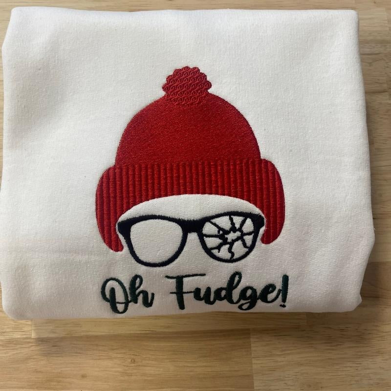 Oh fudge embroidered sweatshirt T-Shirts, Hoodie | DripVista.com