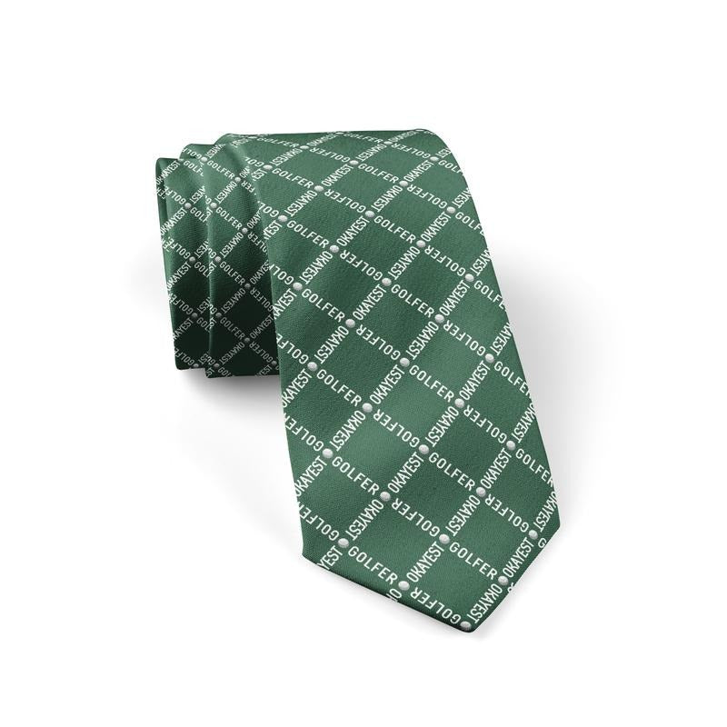 Okayest Golfer Necktie Funny Neckties for Men Golf Tie Nerdy Golfing Ties Mens Novelty Neckties for Golfer Funny Ties...