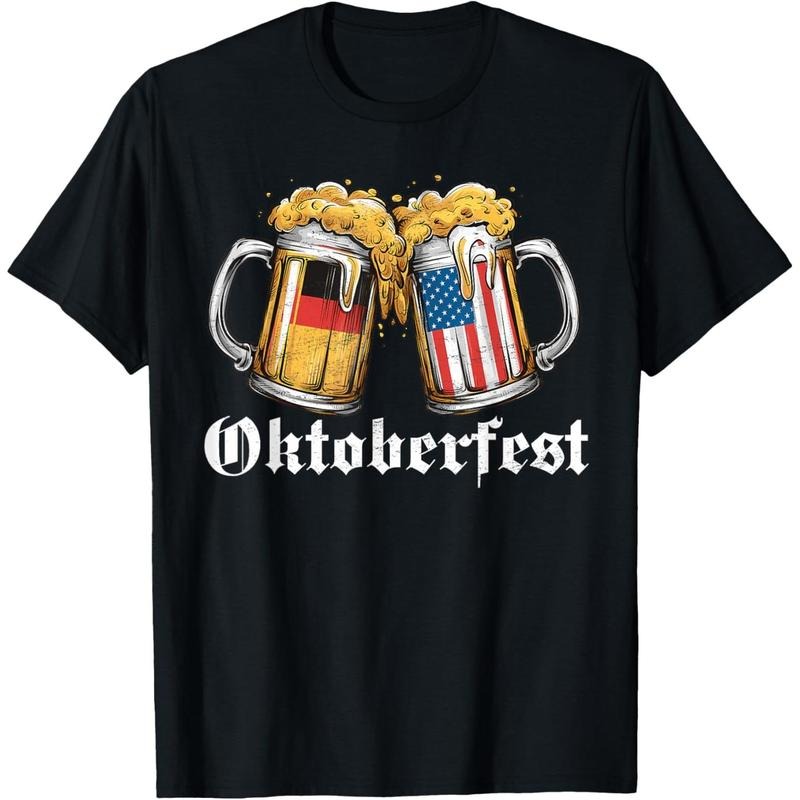 Oktoberfest Beer German American Flag T shirt Oktoberfest T-Shirt made in us Hoodie, Sweatshirt | DripVista.com