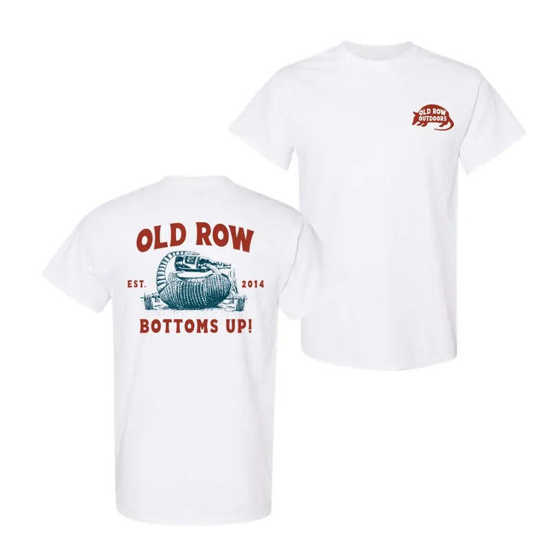 Old Row Bottoms Up Armadillo 2 Sided Shirt, Unisex Shirt, Trendy Shirt Hoodie, Sweatshirt | DripVista.com
