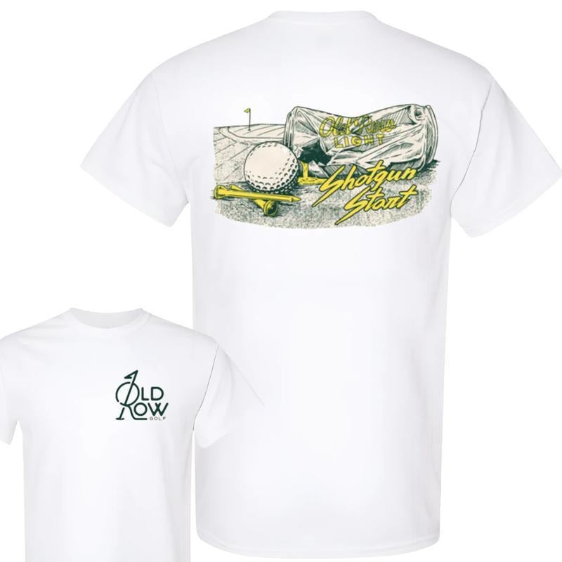 Old Row Golf Shotgun Start T-shirt Unisex 2 sides