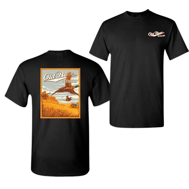 Old Row Outdoor Hunting Pheasant 2 Sided T-Shirt, For Men And Women, Trendy Shirt Hoodie, Sweatshirt | DripVista.com