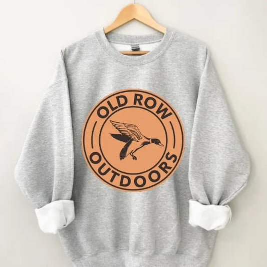 Old Row Outdoors Sweatshirt, Vintage Crewnecks Sweatshirt, VIntage Graphic Sweatshirt, Vintage Old Row Sweatshirt