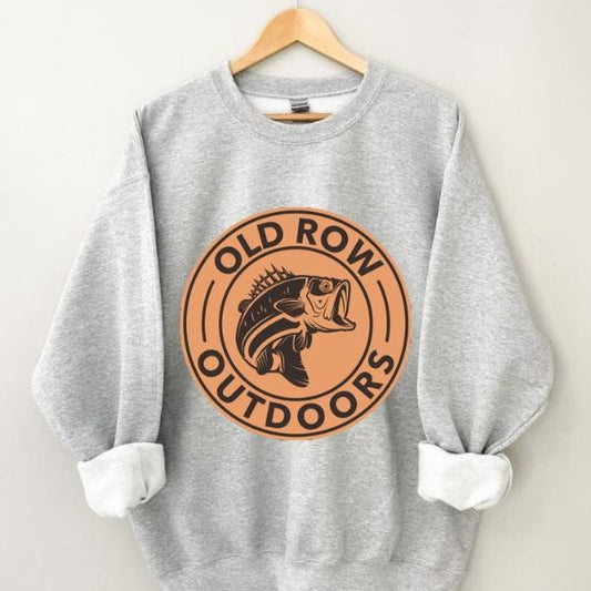 Old Row Outdoors Sweatshirt, Vintage Old Row Sweatshirt, Vintage Crewnecks Sweatshirt, VIntage Graphic Sweatshirt, Vintage Sweatshirt