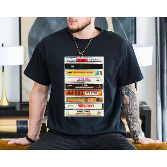 Old School Hip Hop Cassette Tape T Shirt, Hip Hop Rap Shirt, 90s Music Tee, Gift For Fan, Unisex Short Sleeve Tee