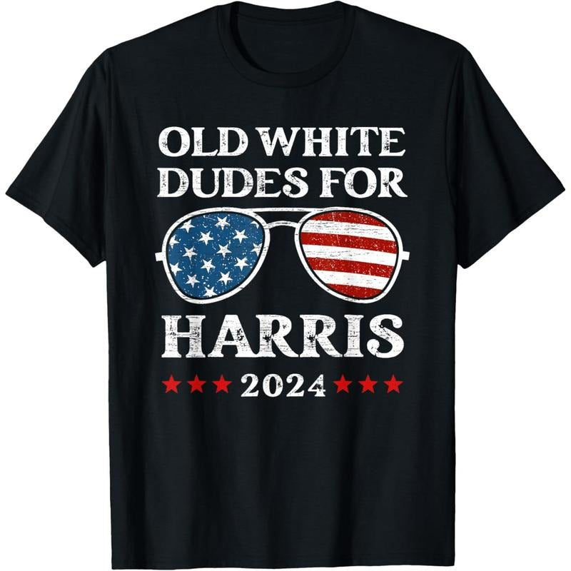 Old White Dudes For Harris Sunglasses Dad Papa For Kamala T-Shirt made in usa Hoodie, Sweatshirt | DripVista.com
