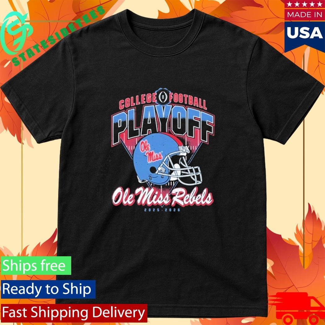 Ole Miss College Football Playoff Rebels Helmet Shirt