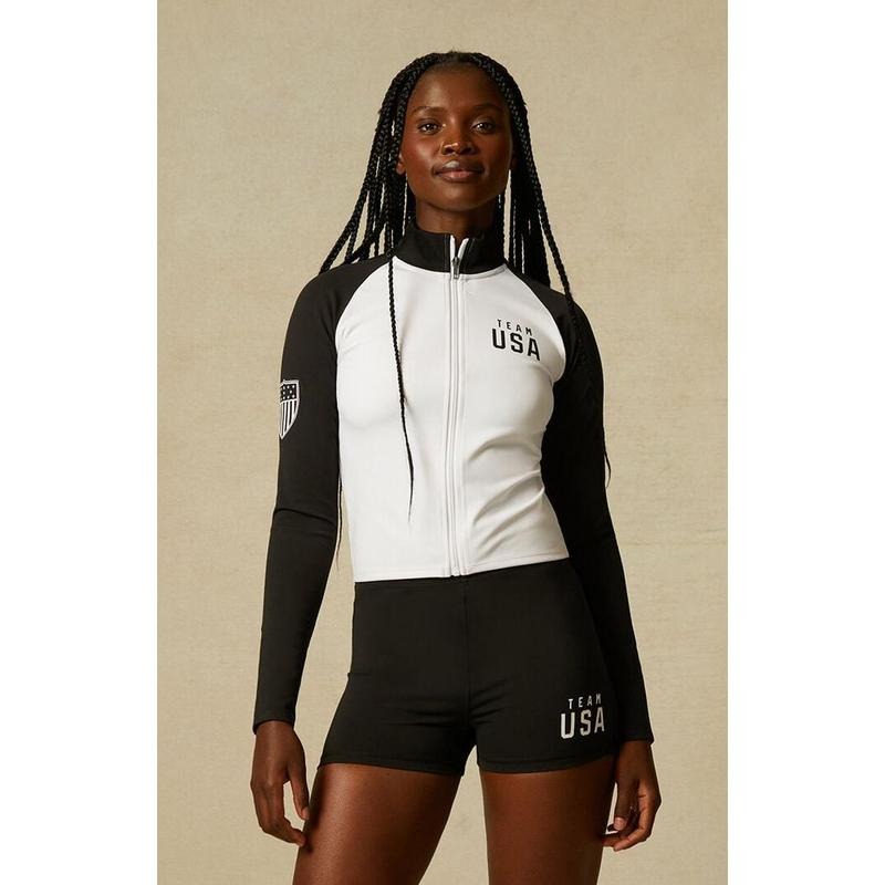 Olympics Women's PAC WHISPER Active Team USA Warmup Biker Shorts T-Shirts, Hoodie, Sweatshirt | DripVista.com