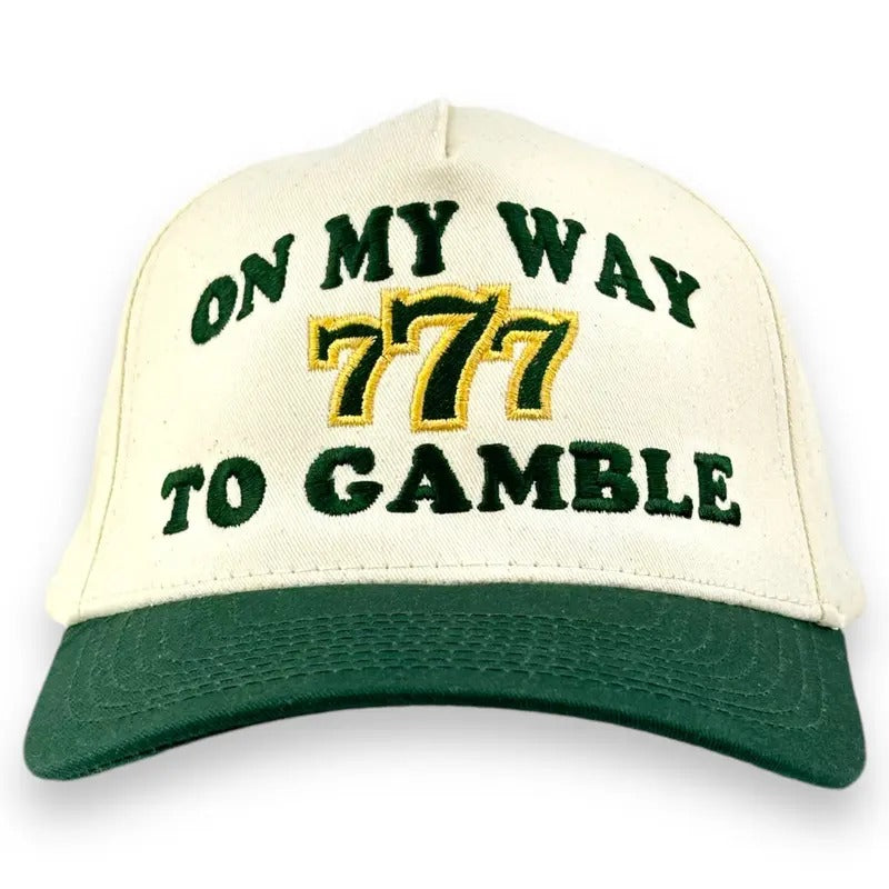 On My Way To Gamble Embroidered Hat T-Shirts, Hoodie, Sweatshirt | DripVista.com