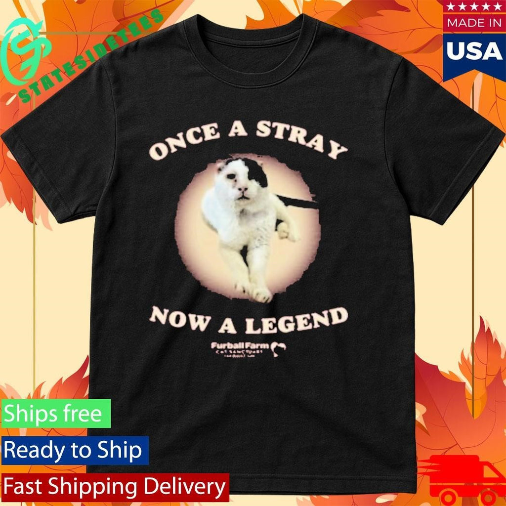 Once A Stray Now A Legend Furball Farm Abraham Shirt