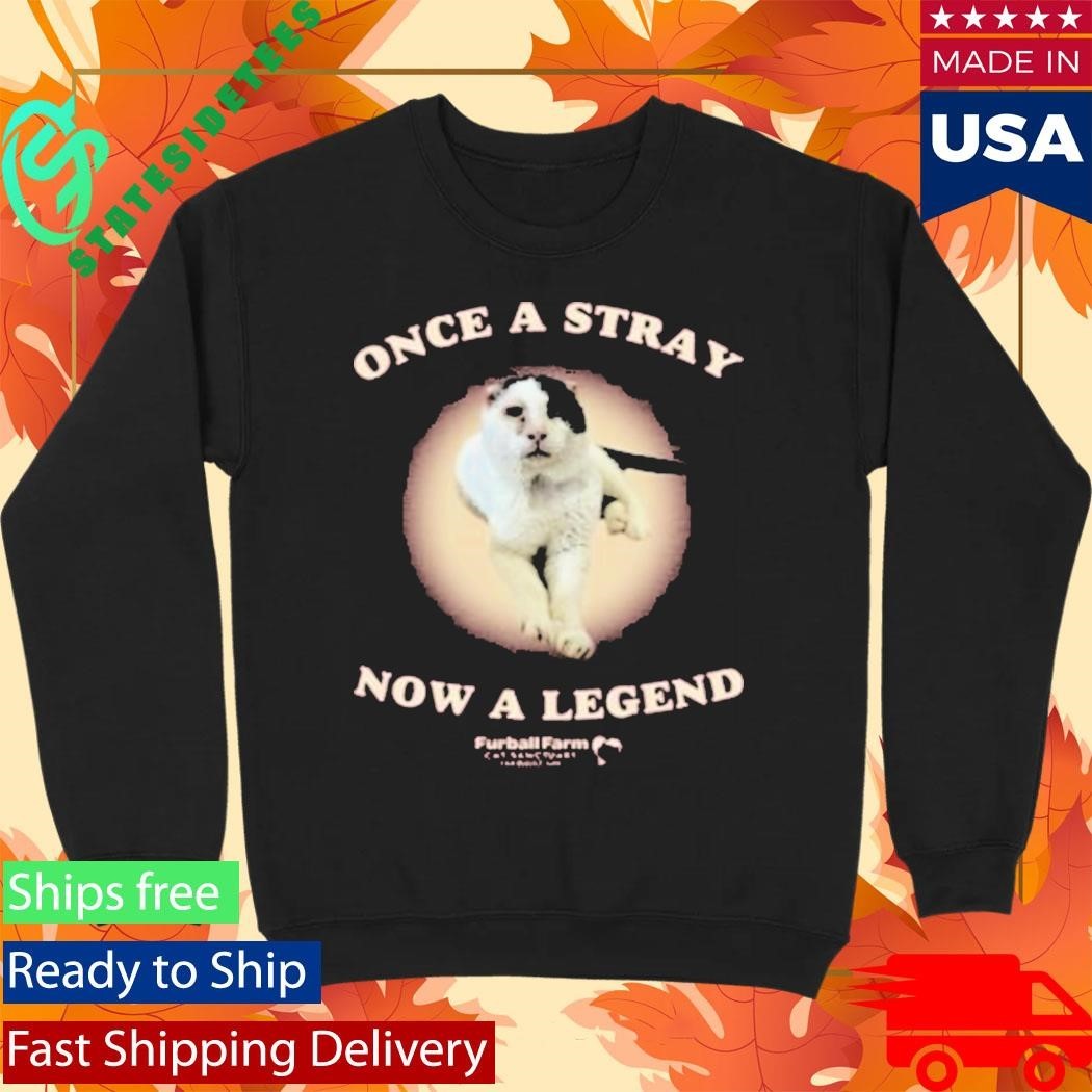 Once A Stray Now A Legend Furball Farm Abraham Shirt