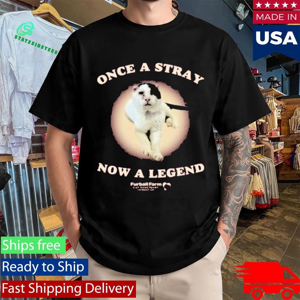 Once A Stray Now A Legend Furball Farm Abraham Shirt