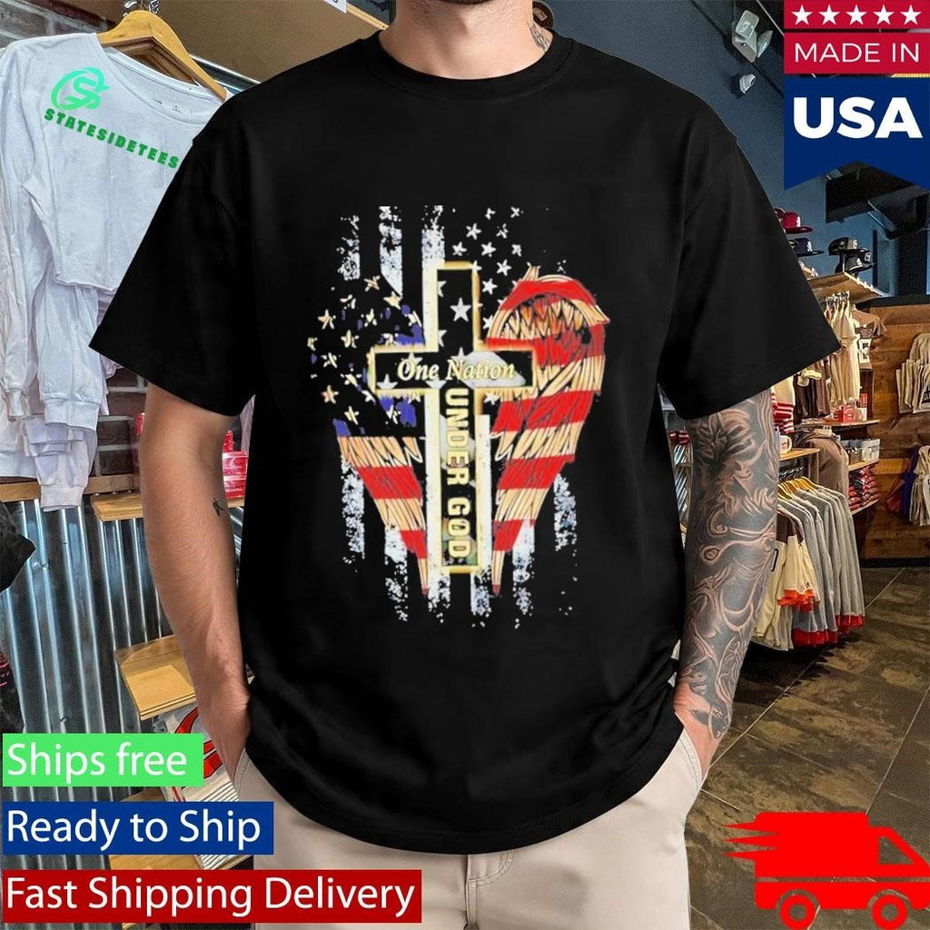 One Nation Under God American Flag Shirt