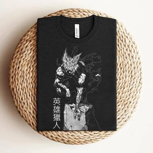 One Punch Man Shirt, Anime Graphic T-Shirt, Japanese Anime Tees, Anime Manga Shirt, Garou Shirt, Anime Shirt, Gift For...