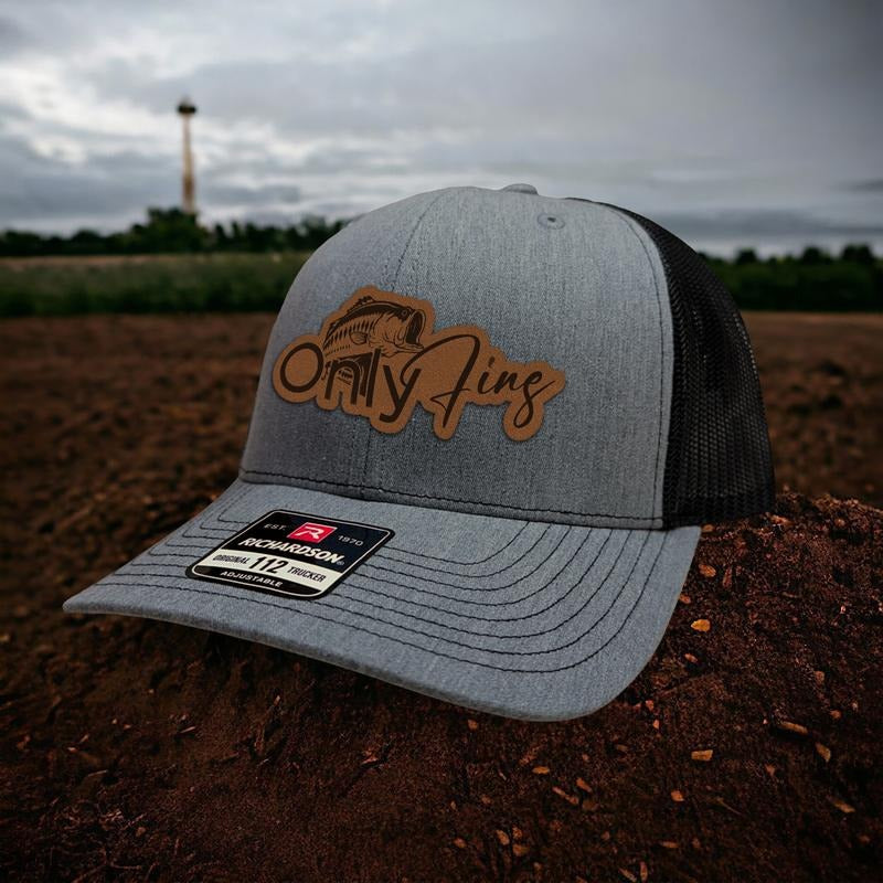 Only Fins Leather Patch Richardson Hat T-Shirts, Hoodie, Sweatshirt | DripVista.com