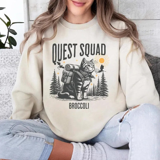 Onyx Storm Quest Squad Sweatshirt, Broccoli tee Fourth Wing Merch Xaden Riorson clothes, Violet bookish top romantasy fan Ridoc tshirt Dragon Rider