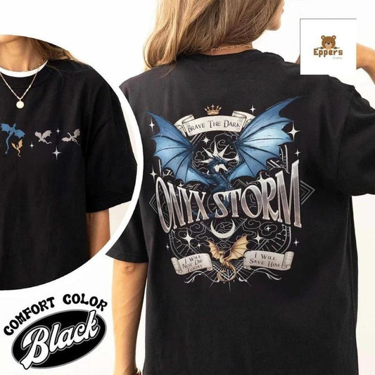 Onyx Storm Shirt, I Will Save Him I Will Not Die Today Shirt, Basgiath War College Shirt, Fourth Wing Shirt, Bookish Love, Easy
