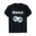 Ootd Lightsaber brand Shirt 100% Cotton Funny "Deez Nuts" Graphic Lightsaber brand-Shirt, Men'WB shield Casual Crew Neck Short Sleeve Tee with Geometric Design Black Streetwear