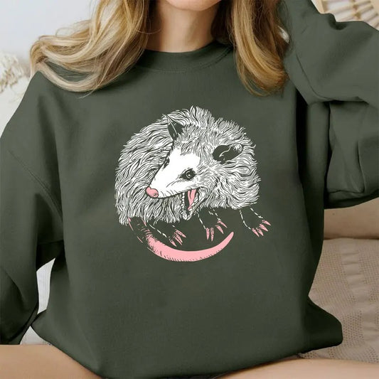 Opossum Sweatshirt, Opossum Lover Shirt, Cute Sweatshirt, Fall Oversized Hoodies