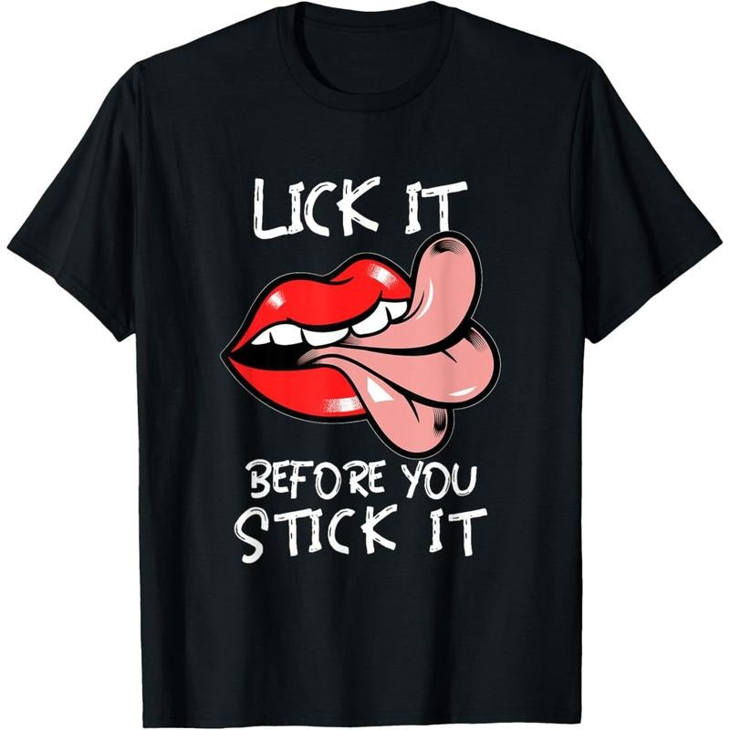 Oral Sex Tongue | Lick It Before You Stick It | Adult Humor T-Shirt made in usa Hoodie, Sweatshirt | DripVista.com
