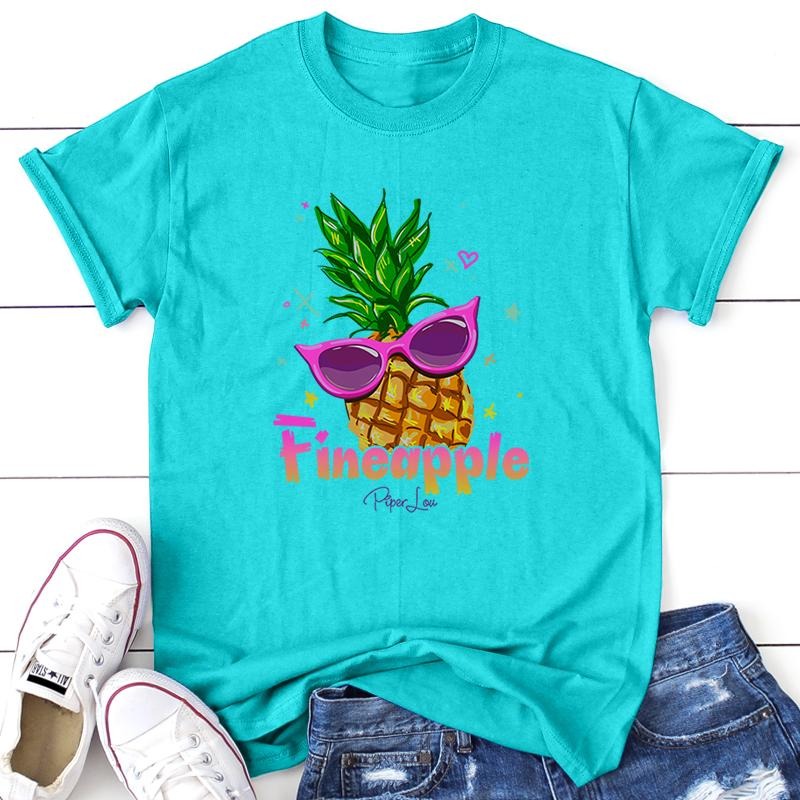 Fineapple Apparel, Proudly Printed In The USA, Tee / Tank / V Neck Gray / White / Blue / Hot Pink / Orange, #sassy #cute #colorprint