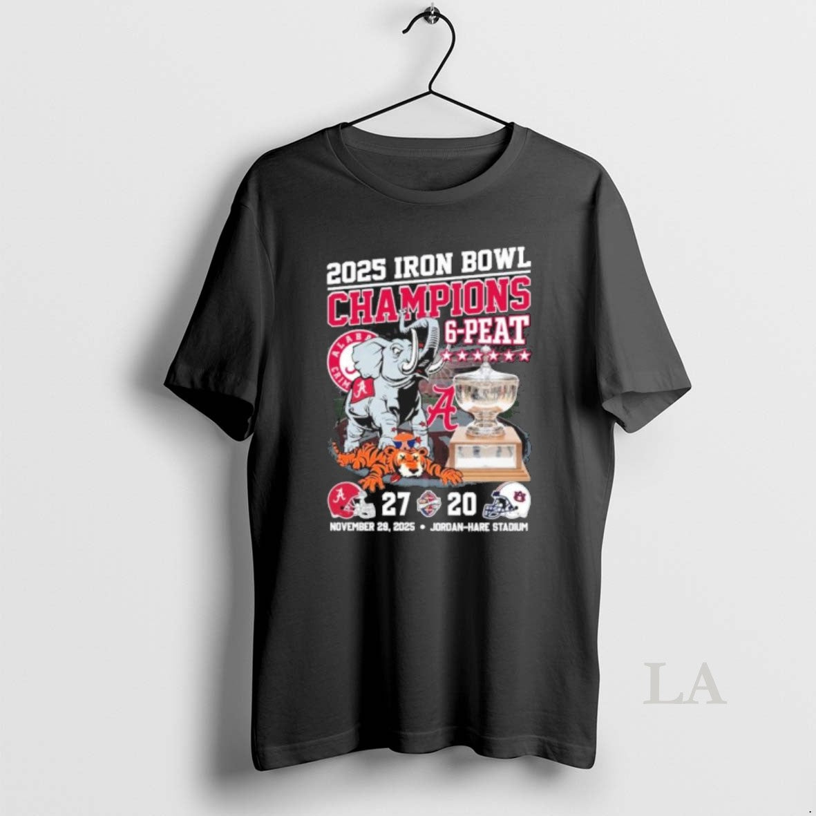 Original 2025 Iron Bowl Champions 6 Peat Alabama Beat Auburn Mascot T-Shirts, Hoodie, Sweatshirt | DripVista.com