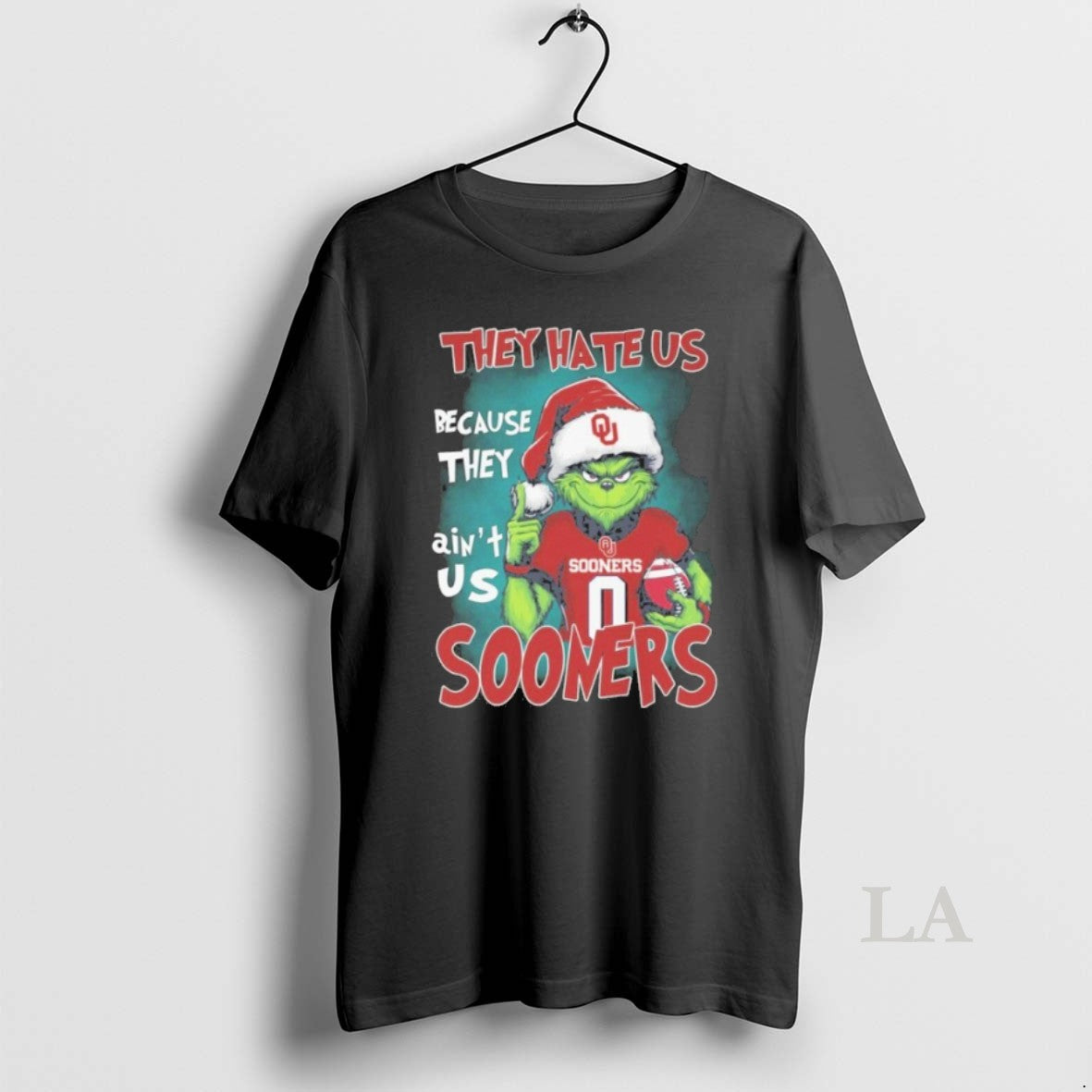 Original 2025 Santa Grinch They Hate Us Because They Aint Us Sooners