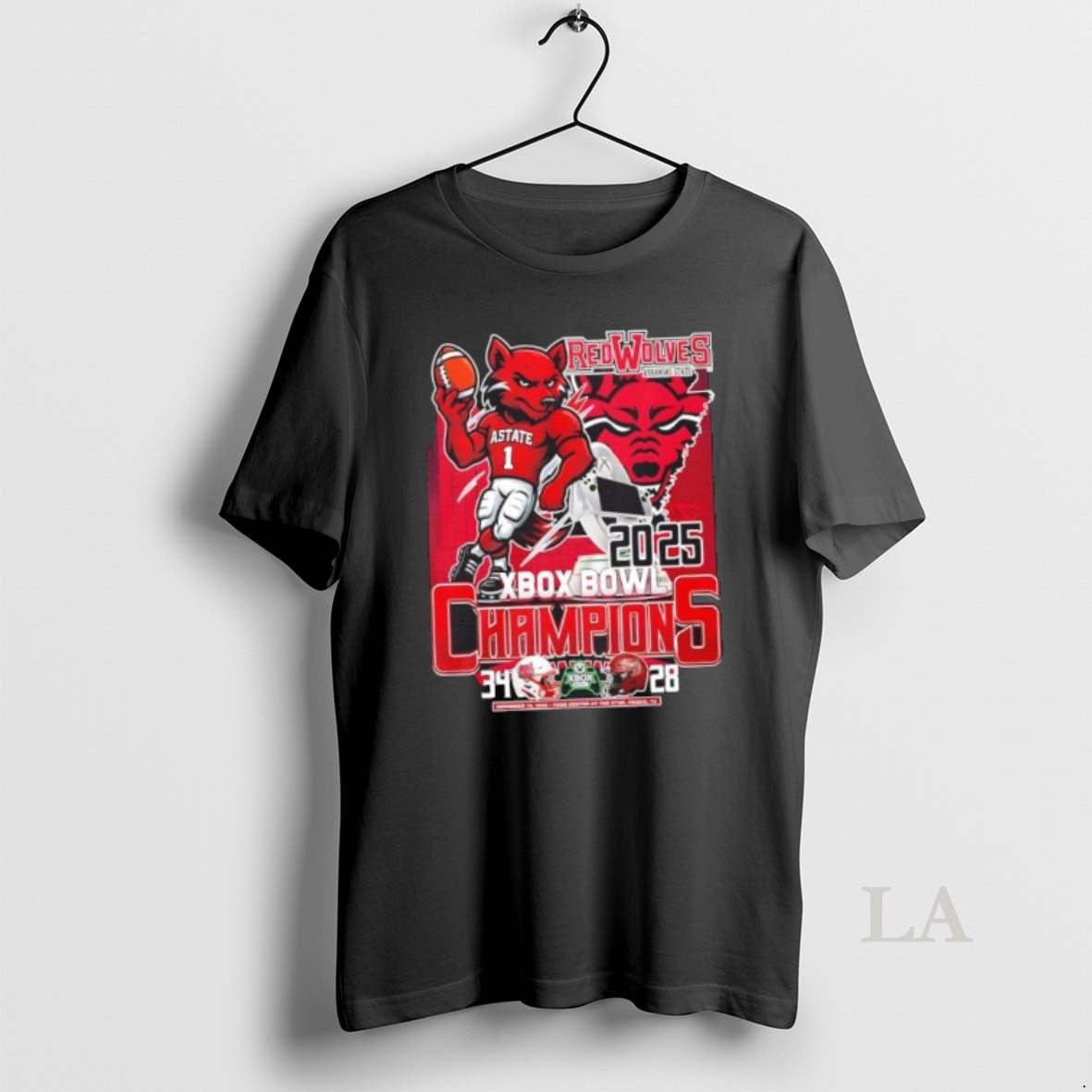 Original 2025 Xbox Bowl Champions Red Wolves Arkansas State Mascot T-Shirts, Hoodie, Sweatshirt | DripVista.com