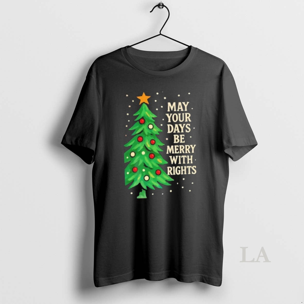 Original 2025 May Your Days Be Merry With Rights Christmas Tree T-Shirts, Hoodie, Sweatshirt | DripVista.com