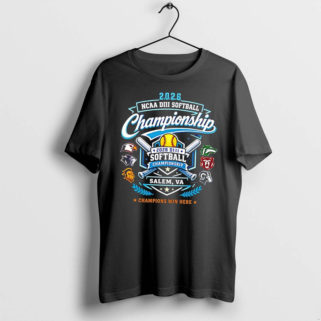 Original 2026 Ncaa Division Iii Softball Championship Salem Va Champions Win Here Tee Tshirts