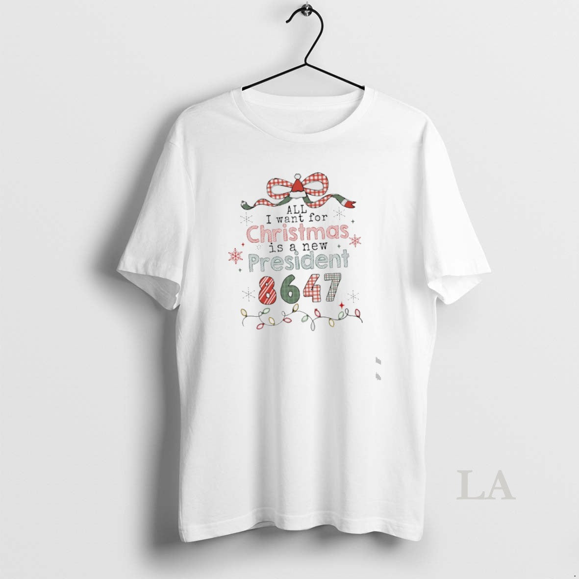 Original All I Want For Christmas Is A New President 86 47 T-Shirts, Hoodie, Sweatshirt | DripVista.com