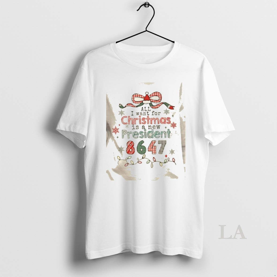 Original All I Want For Christmas Is A New President 8647 T-Shirts, Hoodie, Sweatshirt | DripVista.com