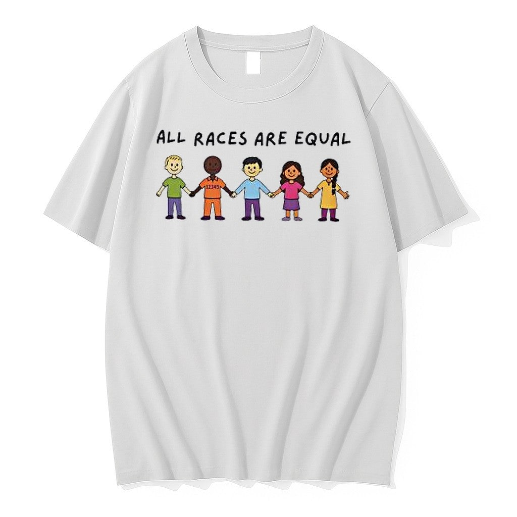 Original All Races Are Equal Cartoon Tshirts Jpg