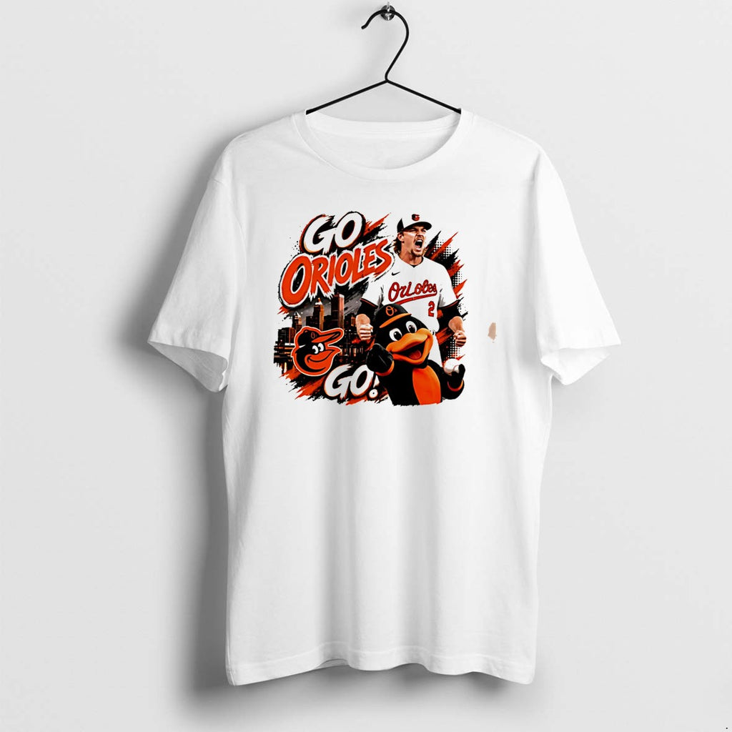 Original Baltimore Orioles Go Orioles Mascot Graphic Tee Tshirts Jpg