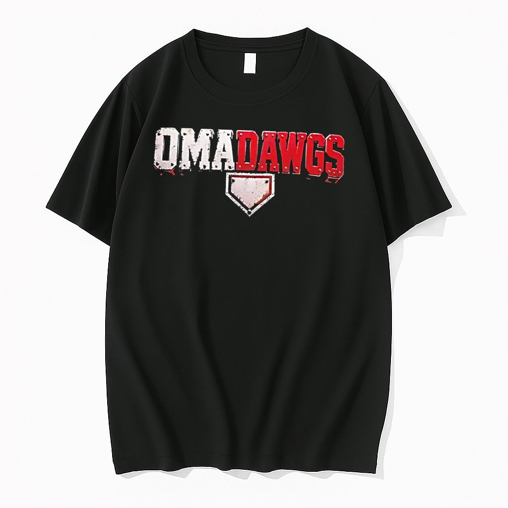 Original Baseball Home Plate Apparel Omadawgs Black Tshirts Jpg