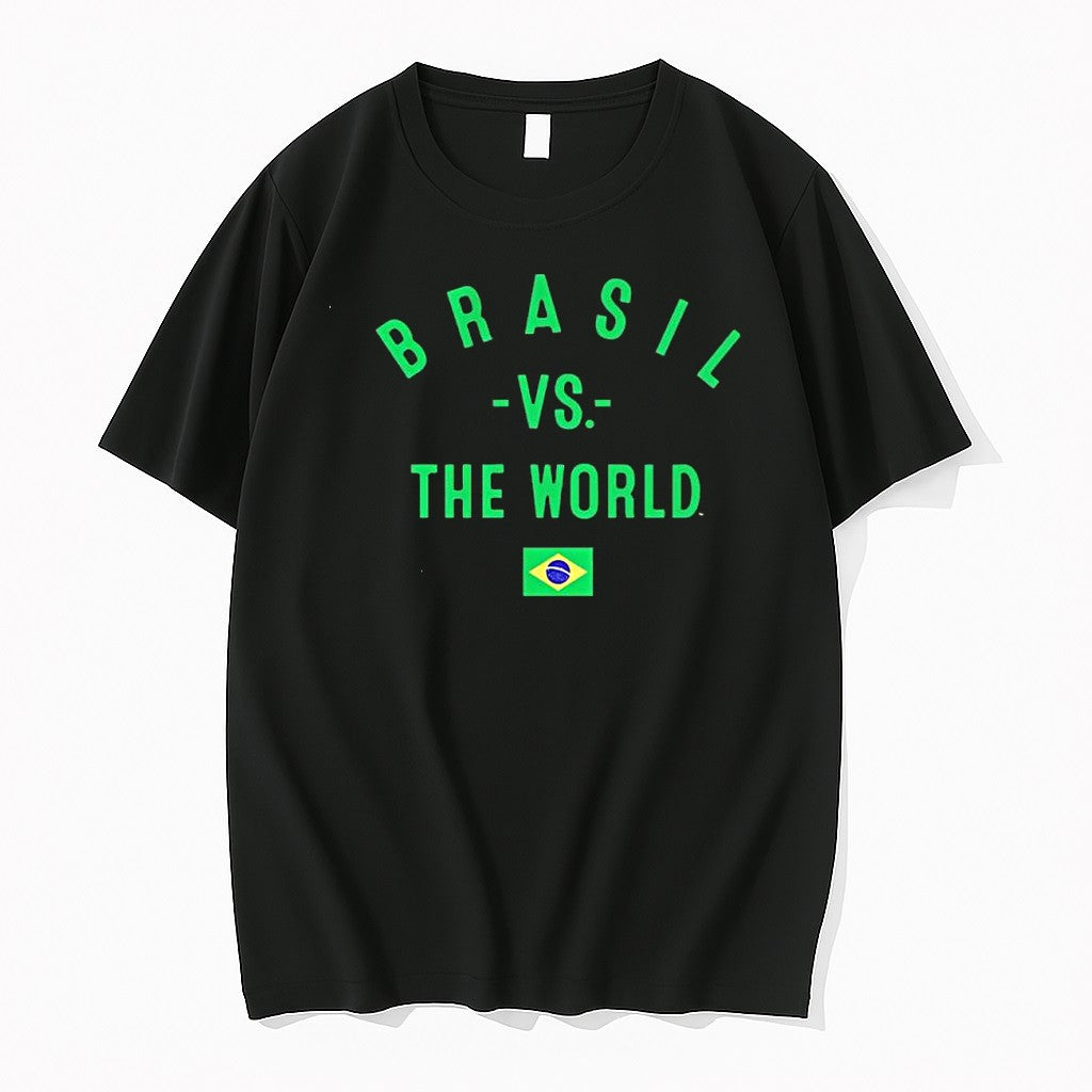 Original Brazil Vs The World Soccer Team Nation Pride Fan Sport Gift Apparel Cotton Tshirts