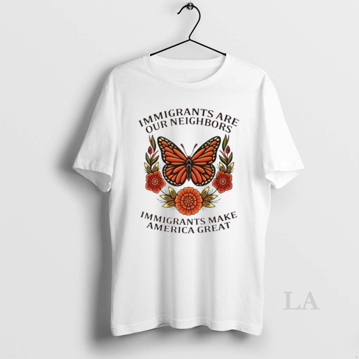Original Butterfly Immigrants Are Our Neighbors Immigrants Make America Great Ornaments