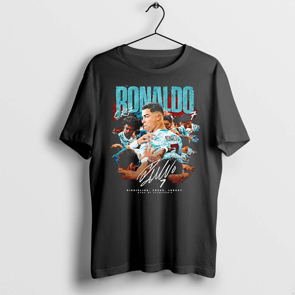 Original Cristiano Ronaldo Portugal National Team Discipline Focus Legacy Leadership Signature Tshirts