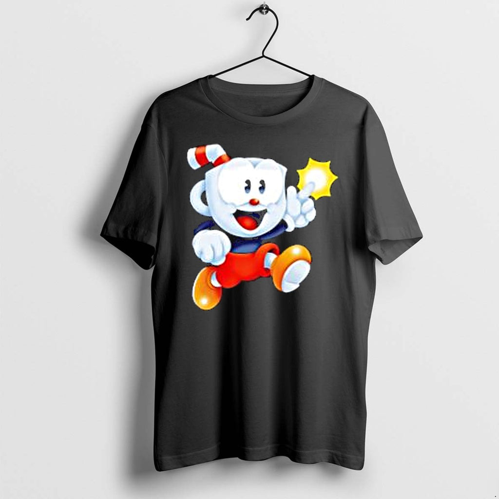 Original Cuphead Main Character Cuphead Video Game Series Running Tshirts Jpg