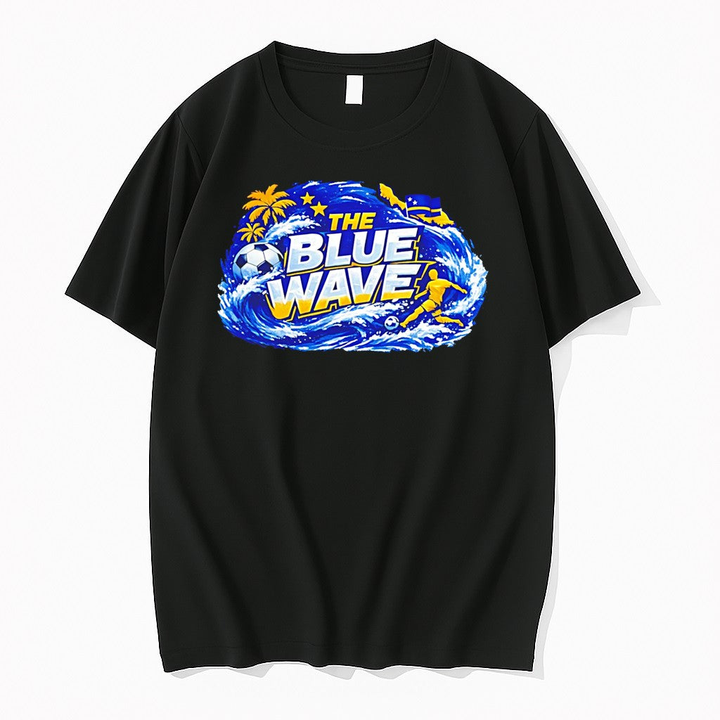 Original Curacao The Blue Wave Soccer Tee Tshirts Jpg