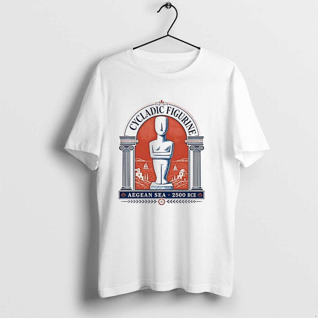 Original Cycladic Figurine Aegean Sea 2500 Bce Greek History Tshirts Jpg