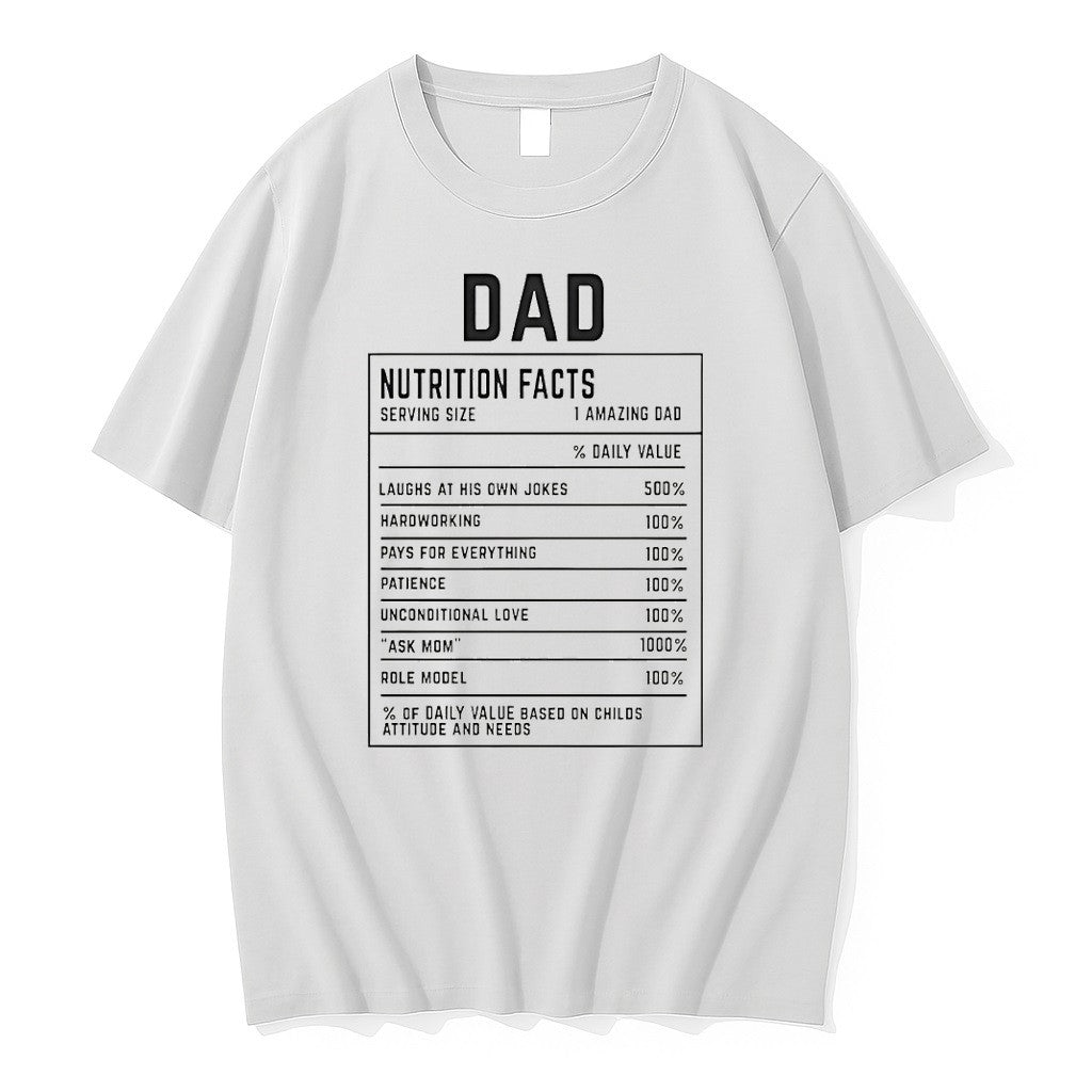 Original Dad Nutrition Facts Laughs At His Own Jokes Fathers Day Tshirts Jpg