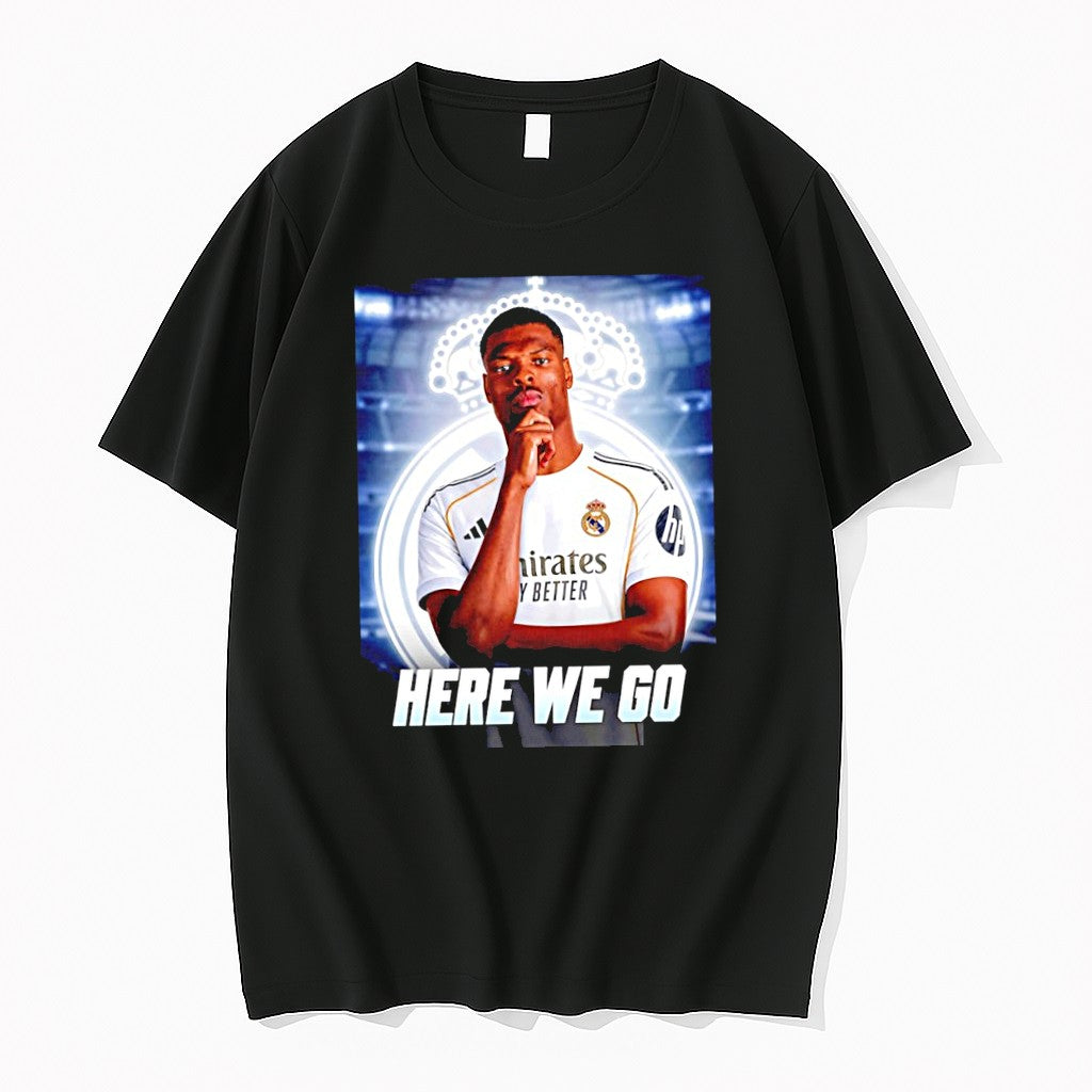 Original Denzel Dumfries To Real Madrid Here We Go Tshirts Jpg